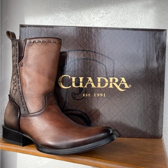NIB Cuadra Deer Leather Boot 1J1NVE - Cuadra black dress cowboy deer leather boots for  main image 4